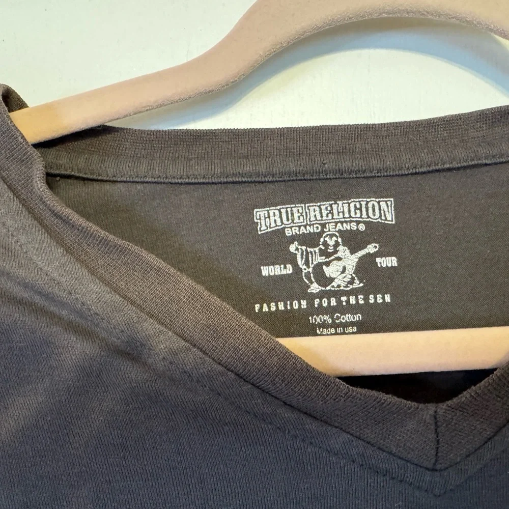 True‎ Religion World Tour Dark Gray Long Sleeve Shirt